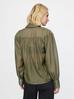 Oversized Sheer Shirt