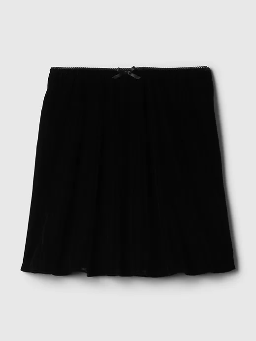 Recycled Velvet Mini Skirt Recycled Velvet Mini Skirt