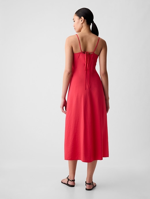Ruched Slip Midi Dress Ruched Slip Midi Dress