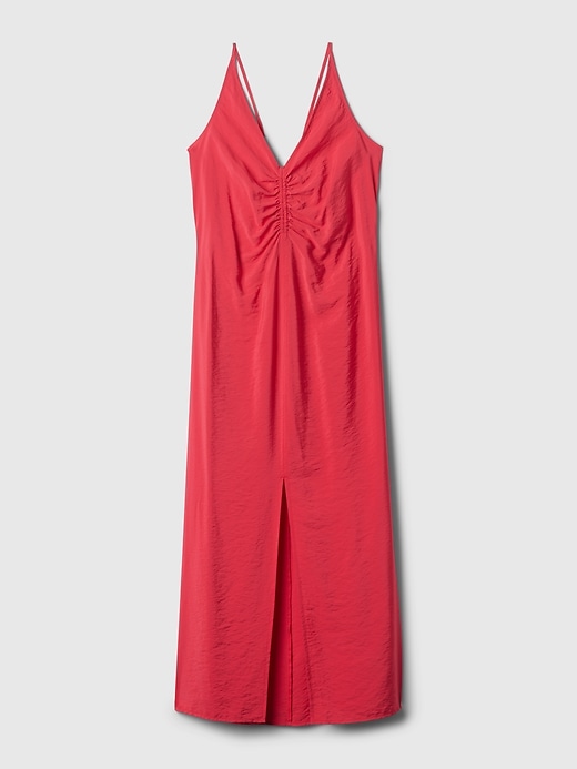 Ruched Slip Midi Dress Ruched Slip Midi Dress