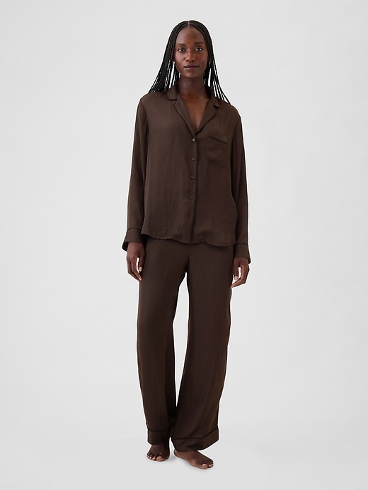 Satin PJ Shirt Satin PJ Shirt