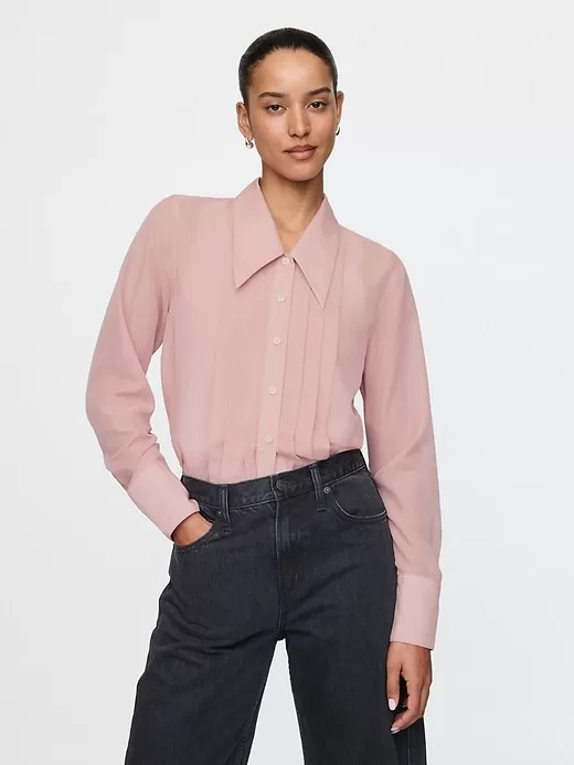 Sheer Classic Tuxedo Shirt Sheer Classic Tuxedo Shirt
