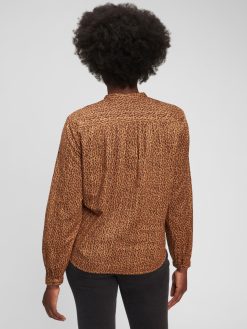 Shirred Popover Shirt