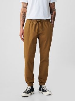 Slim Canvas Joggers