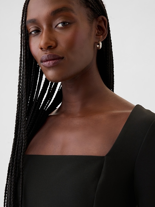 Square-Neck Mini Dress Square-Neck Mini Dress