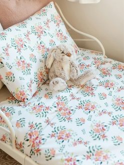The Gilded Bird Pretty Stems Organic Cotton Toddler Duvet Cover and Pillow Case Set