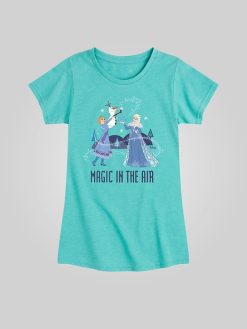 Toddler Frozen Magic In The Air Fitted Short Sleeve Graphic Tee