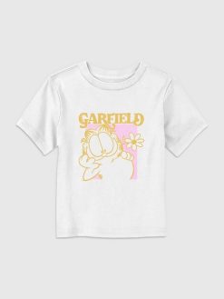 Toddler Garfield Retro Flower Graphic Tee