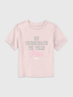 Toddler Mean Girls On Wednesdays We Wear Pink Graphic Tee
