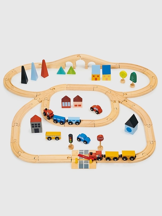 Toddlerville Express Town and Train Toy Set Toddlerville Express Town and Train Toy Set