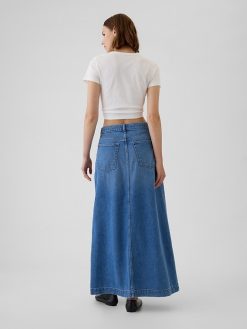UltraSoft Denim Maxi Skirt light blue indigo 1 247x329 - UltraSoft Denim Maxi Skirt