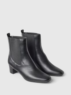 Vegan Leather Ankle Boots