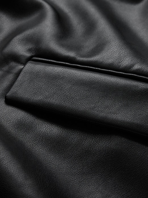 Vegan Leather Shift Mini Dress Vegan Leather Shift Mini Dress