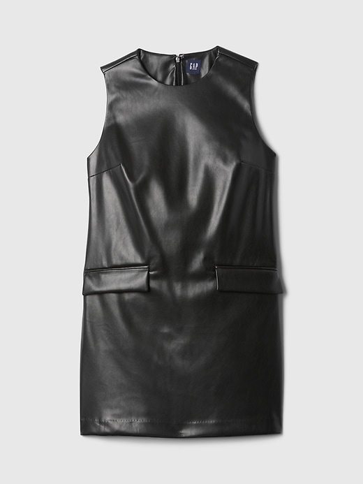 Vegan Leather Shift Mini Dress Vegan Leather Shift Mini Dress