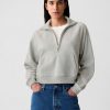 Vintage Soft Cropped Half-Zip Pullover