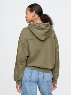 Vintage Soft Cropped Hoodie