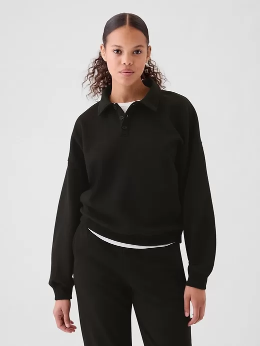 Vintage Soft Polo Sweatshirt Vintage Soft Polo Sweatshirt