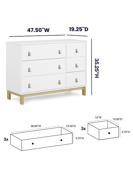 babyGap Legacy Pulls 6 Drawer Dresser babyGap Legacy Pulls 6 Drawer Dresser