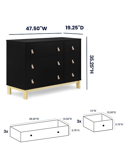 babyGap Legacy Pulls 6 Drawer Dresser babyGap Legacy Pulls 6 Drawer Dresser